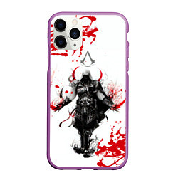 Чехол iPhone 11 Pro матовый Assassins Creed, цвет: 3D-фиолетовый