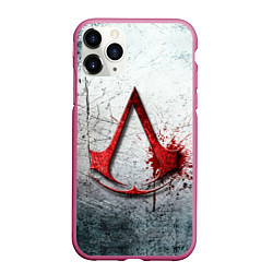 Чехол iPhone 11 Pro матовый Assassins Creed, цвет: 3D-малиновый