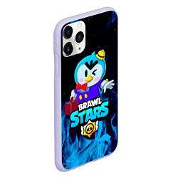 Чехол iPhone 11 Pro матовый BRAWL STARS MRP, цвет: 3D-светло-сиреневый — фото 2