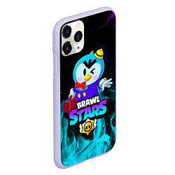 Чехол iPhone 11 Pro матовый BRAWL STARS MRP, цвет: 3D-светло-сиреневый — фото 2