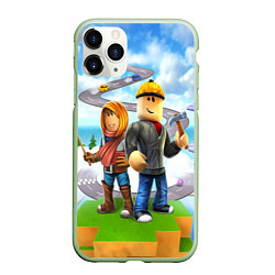 Чехол iPhone 11 Pro матовый ROBLOX, цвет: 3D-салатовый