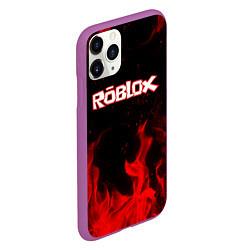 Чехол iPhone 11 Pro матовый ROBLOX, цвет: 3D-фиолетовый — фото 2