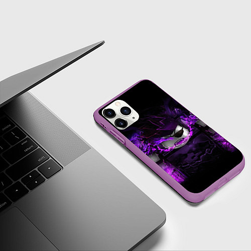 Чехол iPhone 11 Pro матовый ROBLOX / 3D-Фиолетовый – фото 3