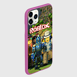 Чехол iPhone 11 Pro матовый ROBLOX, цвет: 3D-фиолетовый — фото 2