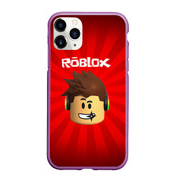 Чехол iPhone 11 Pro матовый ROBLOX, цвет: 3D-фиолетовый