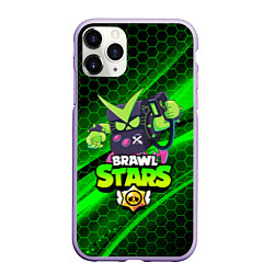 Чехол iPhone 11 Pro матовый BRAWL STARS VIRUS 8-BIT, цвет: 3D-светло-сиреневый