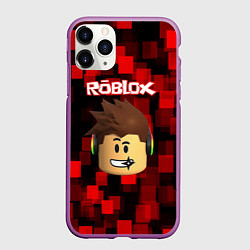 Чехол iPhone 11 Pro матовый ROBLOX, цвет: 3D-фиолетовый