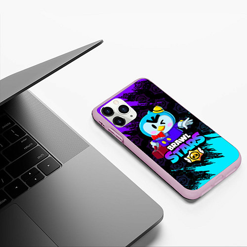 Чехол iPhone 11 Pro матовый BRAWL STARS MRP / 3D-Розовый – фото 3