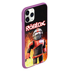 Чехол iPhone 11 Pro матовый ROBLOX, цвет: 3D-фиолетовый — фото 2