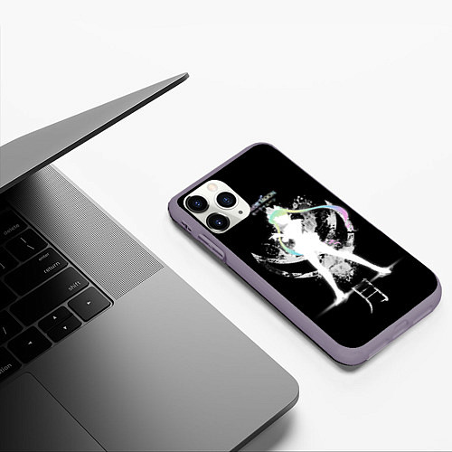 Чехол iPhone 11 Pro матовый Princess / 3D-Серый – фото 3