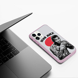 Чехол iPhone 11 Pro матовый Iron Mike, цвет: 3D-розовый — фото 2