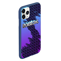 Чехол iPhone 11 Pro матовый Roblox, цвет: 3D-тёмно-синий — фото 2