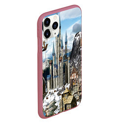 Чехол iPhone 11 Pro матовый HEROES, цвет: 3D-малиновый — фото 2