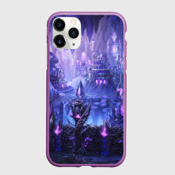 Чехол iPhone 11 Pro матовый HEROES, цвет: 3D-фиолетовый