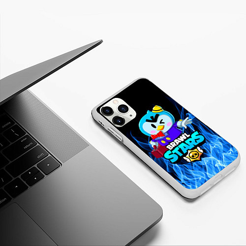 Чехол iPhone 11 Pro матовый BRAWL STARS MRP / 3D-Белый – фото 3