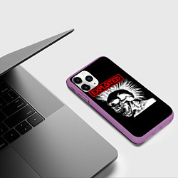 Чехол iPhone 11 Pro матовый The Exploited, цвет: 3D-фиолетовый — фото 2