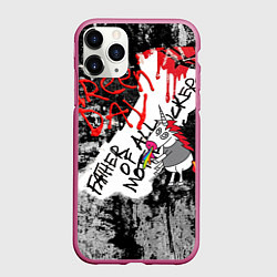 Чехол iPhone 11 Pro матовый Green Day - Father of All MF, цвет: 3D-малиновый