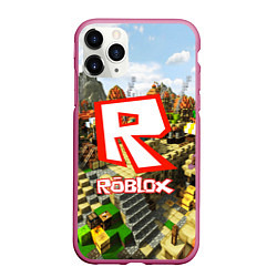 Чехол iPhone 11 Pro матовый ROBLOX, цвет: 3D-малиновый