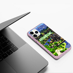 Чехол iPhone 11 Pro матовый ROBLOX, цвет: 3D-розовый — фото 2