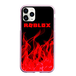 Чехол iPhone 11 Pro матовый ROBLOX, цвет: 3D-розовый