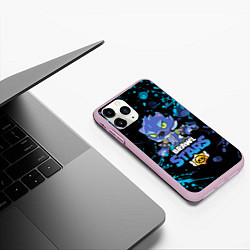 Чехол iPhone 11 Pro матовый BRAWL STARS LEON ОБОРОТЕНЬ, цвет: 3D-розовый — фото 2