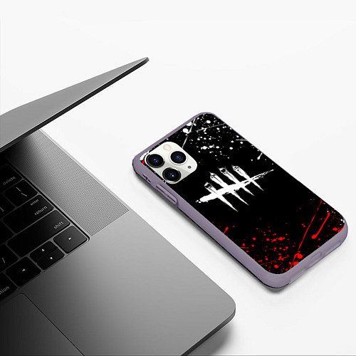 Чехол iPhone 11 Pro матовый DEAD BY DAYLIGHT / 3D-Серый – фото 3