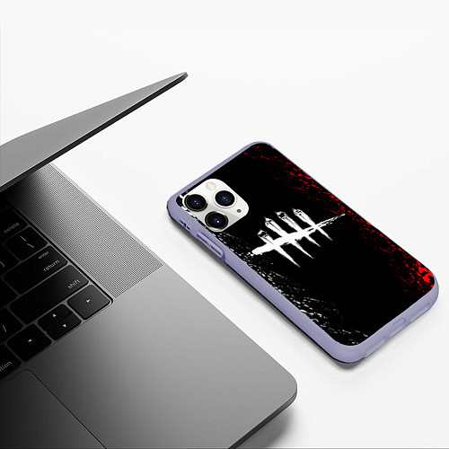 Чехол iPhone 11 Pro матовый DEAD BY DAYLIGHT / 3D-Светло-сиреневый – фото 3
