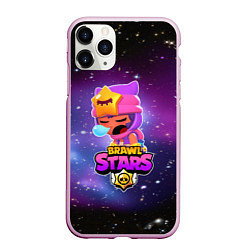 Чехол iPhone 11 Pro матовый BRAWL STARS SANDY, цвет: 3D-розовый