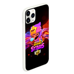 Чехол iPhone 11 Pro матовый BRAWL STARS SANDY, цвет: 3D-белый — фото 2