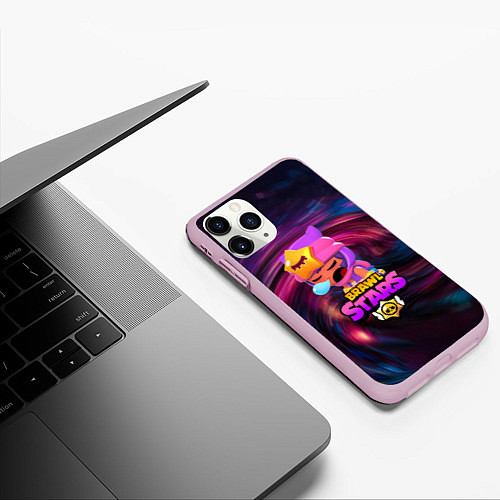 Чехол iPhone 11 Pro матовый BRAWL STARS SANDY / 3D-Розовый – фото 3