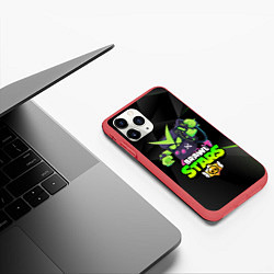 Чехол iPhone 11 Pro матовый BRAWL STARS VIRUS 8-BIT, цвет: 3D-красный — фото 2