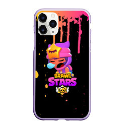 Чехол iPhone 11 Pro матовый BRAWL STARS SANDY, цвет: 3D-светло-сиреневый