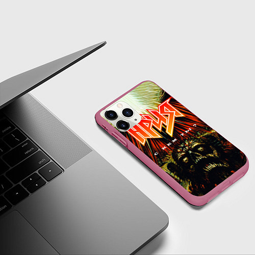 Чехол iPhone 11 Pro матовый Ария / 3D-Малиновый – фото 3