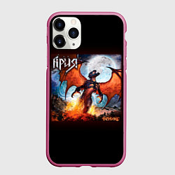 Чехол iPhone 11 Pro матовый Ария, цвет: 3D-малиновый