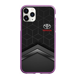 Чехол iPhone 11 Pro матовый TOYOTA, цвет: 3D-фиолетовый