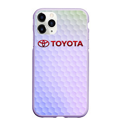 Чехол iPhone 11 Pro матовый TOYOTA, цвет: 3D-светло-сиреневый