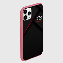Чехол iPhone 11 Pro матовый TOYOTA, цвет: 3D-малиновый — фото 2