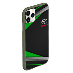Чехол iPhone 11 Pro матовый TOYOTA, цвет: 3D-темно-зеленый — фото 2