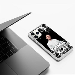Чехол iPhone 11 Pro матовый Тима Белорусских, цвет: 3D-белый — фото 2