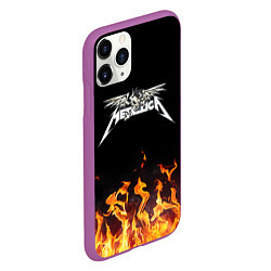 Чехол iPhone 11 Pro матовый Metallica, цвет: 3D-фиолетовый — фото 2