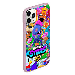 Чехол iPhone 11 Pro матовый BRAWL STARS TARA, цвет: 3D-розовый — фото 2