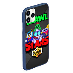 Чехол iPhone 11 Pro матовый BRAWL STARS 2020, цвет: 3D-тёмно-синий — фото 2