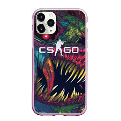 Чехол iPhone 11 Pro матовый CS GO Hyper Beast, цвет: 3D-розовый