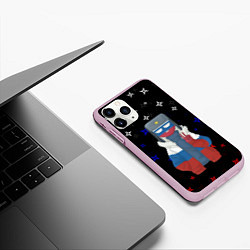 Чехол iPhone 11 Pro матовый CountryHumans, цвет: 3D-розовый — фото 2