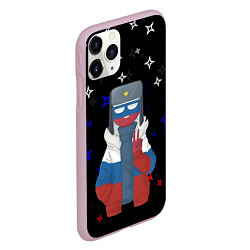 Чехол iPhone 11 Pro матовый CountryHumans, цвет: 3D-розовый — фото 2