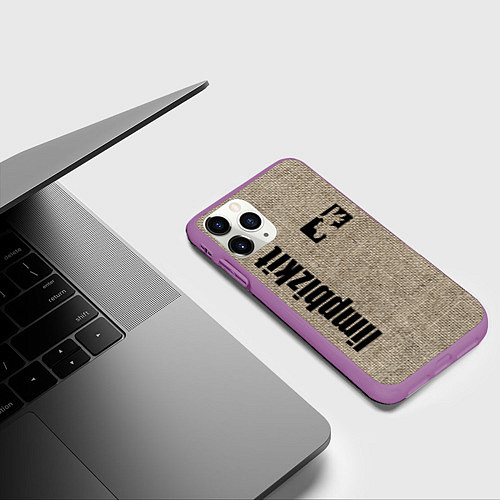 Чехол iPhone 11 Pro матовый LIMP BIZKIT / 3D-Фиолетовый – фото 3