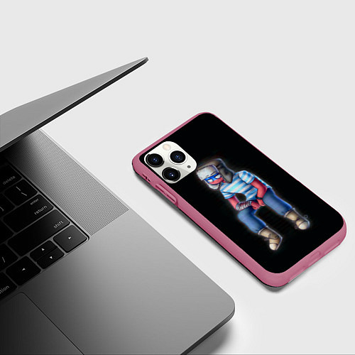 Чехол iPhone 11 Pro матовый CountryHumans - Россия / 3D-Малиновый – фото 3