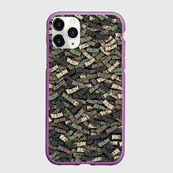 Чехол iPhone 11 Pro матовый Именной камуфляж Иван, цвет: 3D-фиолетовый