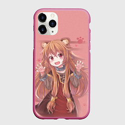 Чехол iPhone 11 Pro матовый Raphtalia, цвет: 3D-малиновый