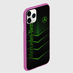 Чехол iPhone 11 Pro матовый Mercedes-Benz, цвет: 3D-фиолетовый — фото 2